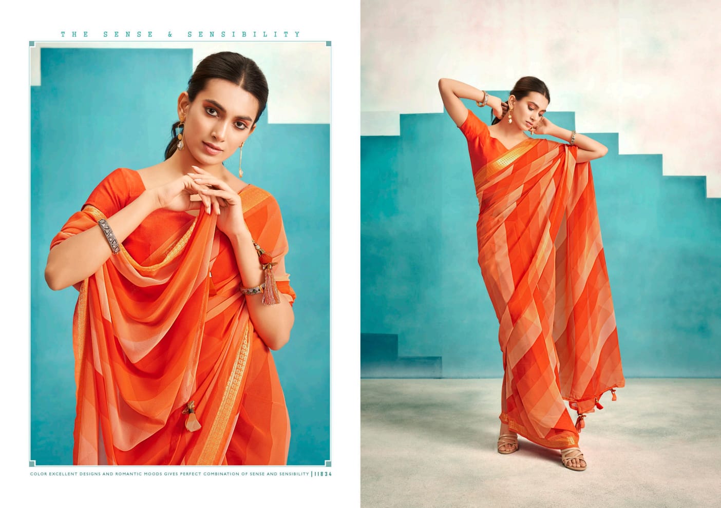 MADHU Designer Fancy Ethnic Wear Georgette Printed Saree Collection